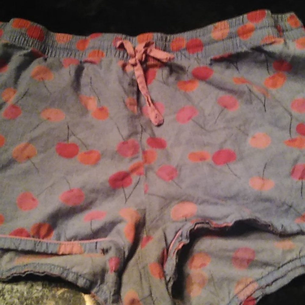 Cherry Pajama Like Shorts